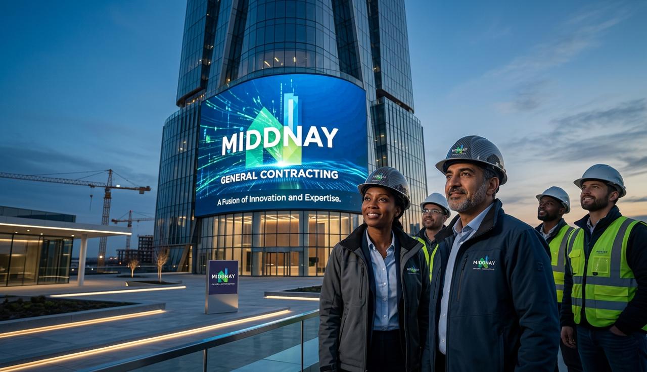 led screen and about middnay